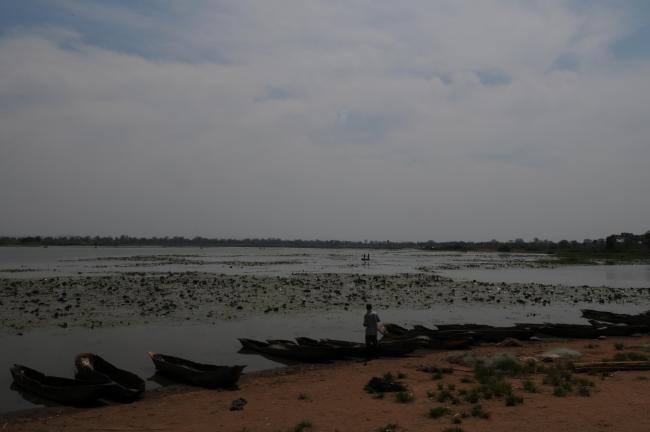 Open water area and fish landing site 