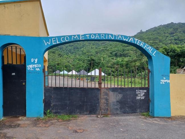 Entrance to Arinta Waterfall