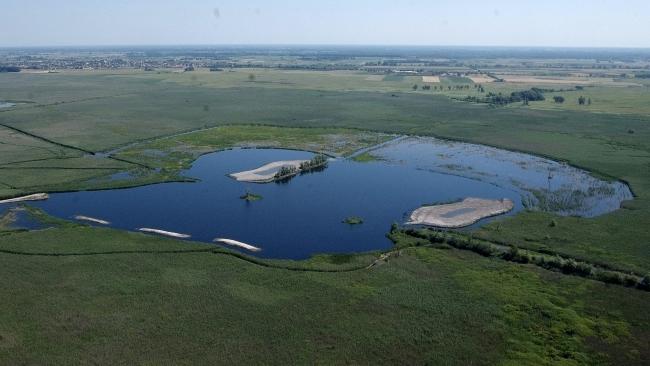The wetland restoration site at Lake Kolon