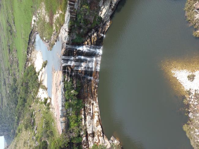 Horseshoe Falls from Aerial view