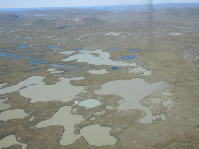 Many lakes have silted water.