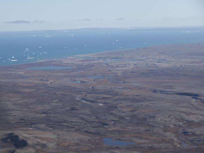 Central coastal part of the site seen from NW.