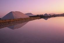 Sunrise at the Salt ponds of Trapani and Paceco (Salina Salinella) 