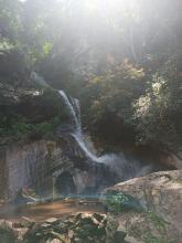 A view of Arinta Waterfall
