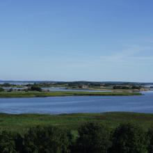 View from the bird observation Tower towards Løvøya