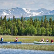 Canoeing in lake Ulen Canoeing in lake Ulen