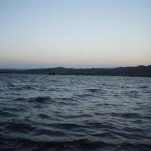 lac Alaotra au crépuscule