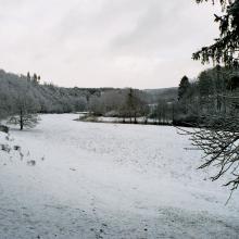 Vallée de la Sûre sous  la neige