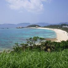 4. Overview of Aharen beach in Tokashiki Island