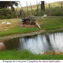 Pompage de l’eau pour l’irrigation des terres limitrophes