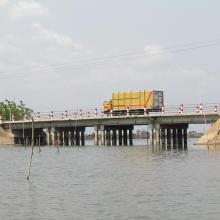 Pont entre le Lac Ahémé et le Chenal Aho sur la Route Nationale Inter Etat Cotonou-Lomé