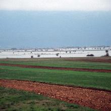 The pastures and meadows flooded on April 17th, 2004, allow an estimate of water level of up to 1,5 m, and form a natural periodic karst lake (flooded area) of 230 km2

Figure 1
Route: Lusnic – Celebic – Donji Kazanci